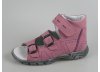 Kožené kotníčkové sandálky, sandály zn. ESSI S7035 (růžová).